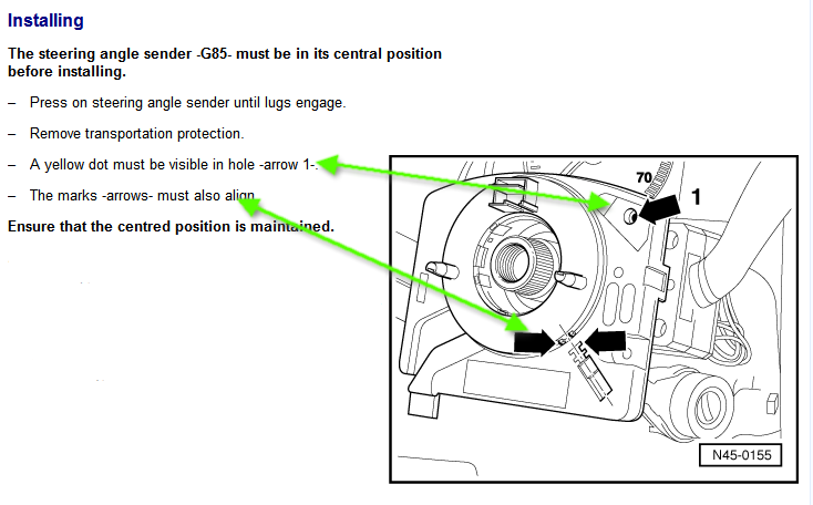 How to reset G85 steering angle sensor with VAS 5054A ODIS